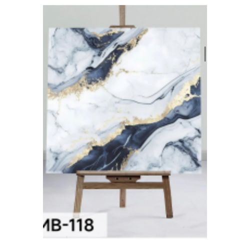 Lot De 10 Adhésifs Pour Sol Motif Marbre En Plastique - 10 Pieces