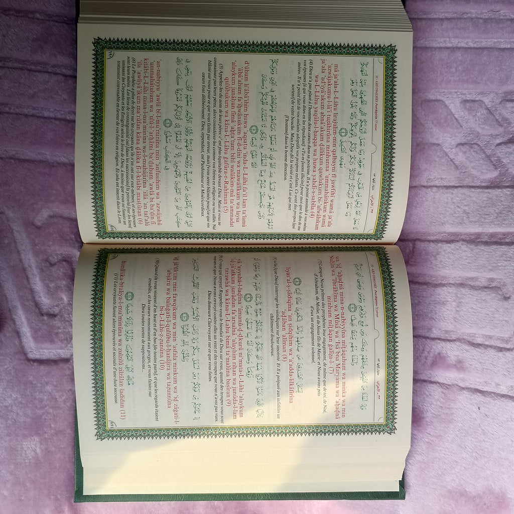 Le saint coran français arabe