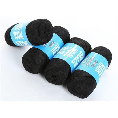 Lot de 12 boules laines a cheveux